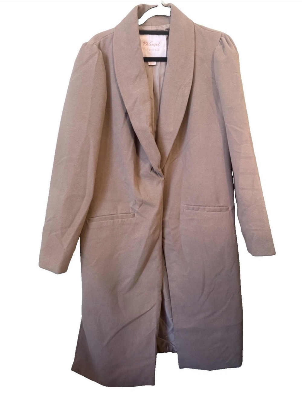 ReVamped Trench Coat Outerwear Button Front Jacket Preppy Size X-Large